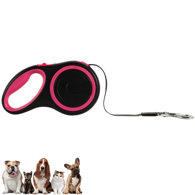 Yous Auto Correa Retractable Dog de 26 Pies, Correa Flexible de Alta Resistencia de hasta 50 KG con Freno y Bloqueo Fáciles con un Solo Botón para Entrenar, Caminar y Trotar con Mascotas