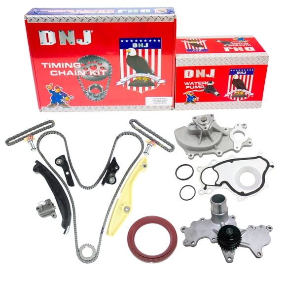 DNJ TK4237WP Timing Chain Kit with Water Pump Fits Cars & Trucks 15-17 Ford 3.5L V6 DOHC 24V