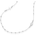thumbnail image 1 of Collar de plata de ley 925 con abalorio de rosario italiano de cruz lateral 16, 18, 22, delicado collar de cadena para mujeres, adolescentes y niñas, 1 of 2