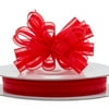 3/8" X 25 Yds Red Princess Pull String Bow by Paper Mart