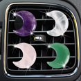 thumbnail image 3 of Set de 4 clips decorativos para rejilla de ventilación del auto Xinjincang, cuarzo y luna, 3 of 7