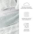 thumbnail image 5 of Noble Linens Light Gray 3 Piece Distressed Damask Reversible Print Quilt Set, Queen / Full, 5 of 8