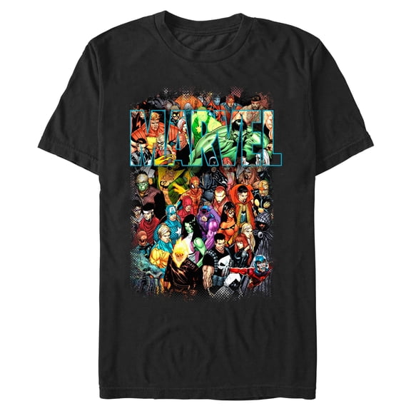 Big Men's Super Hero Group Shot Graphic Tee, 2XL