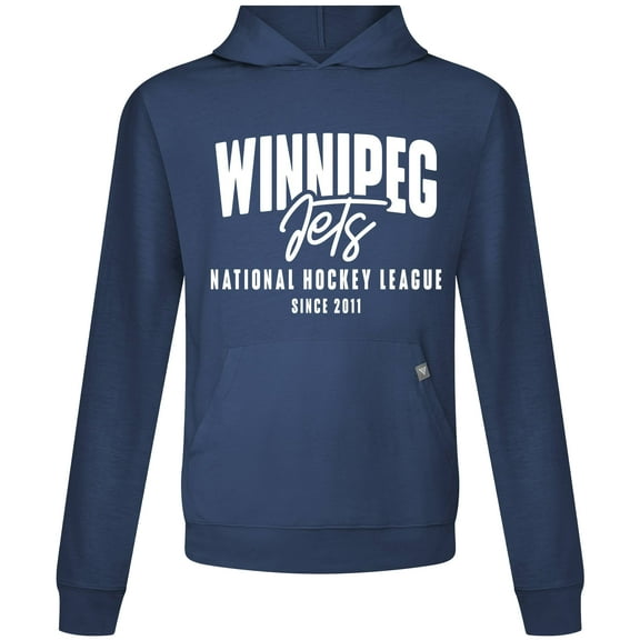 Men's Levelwear  Navy Winnipeg Jets Relay Response Pullover Hoodie