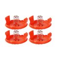 thumbnail image 1 of Dalazy Remplacement pour Coupe-Herbe Black Decker 4 Pcs Couvercle Capuchon et 4 Pcs Ressorts RC-100-P Pièces de Rechange pour Tondeuse, 1 of 7