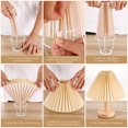 thumbnail image 4 of Cloth Lamp Shade Creative Pleated Lampshade Replacement Light Cover Protector Barrel for Bedside Table Wall Floor Lamp, 4 of 8