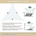 thumbnail image 4 of Jane Stone Sun Shade Sail Canopy 4'X4'X4'Customized Triangle Shade Cloth Canopy Tent for Outdoor UV Protection，White, 4 of 6