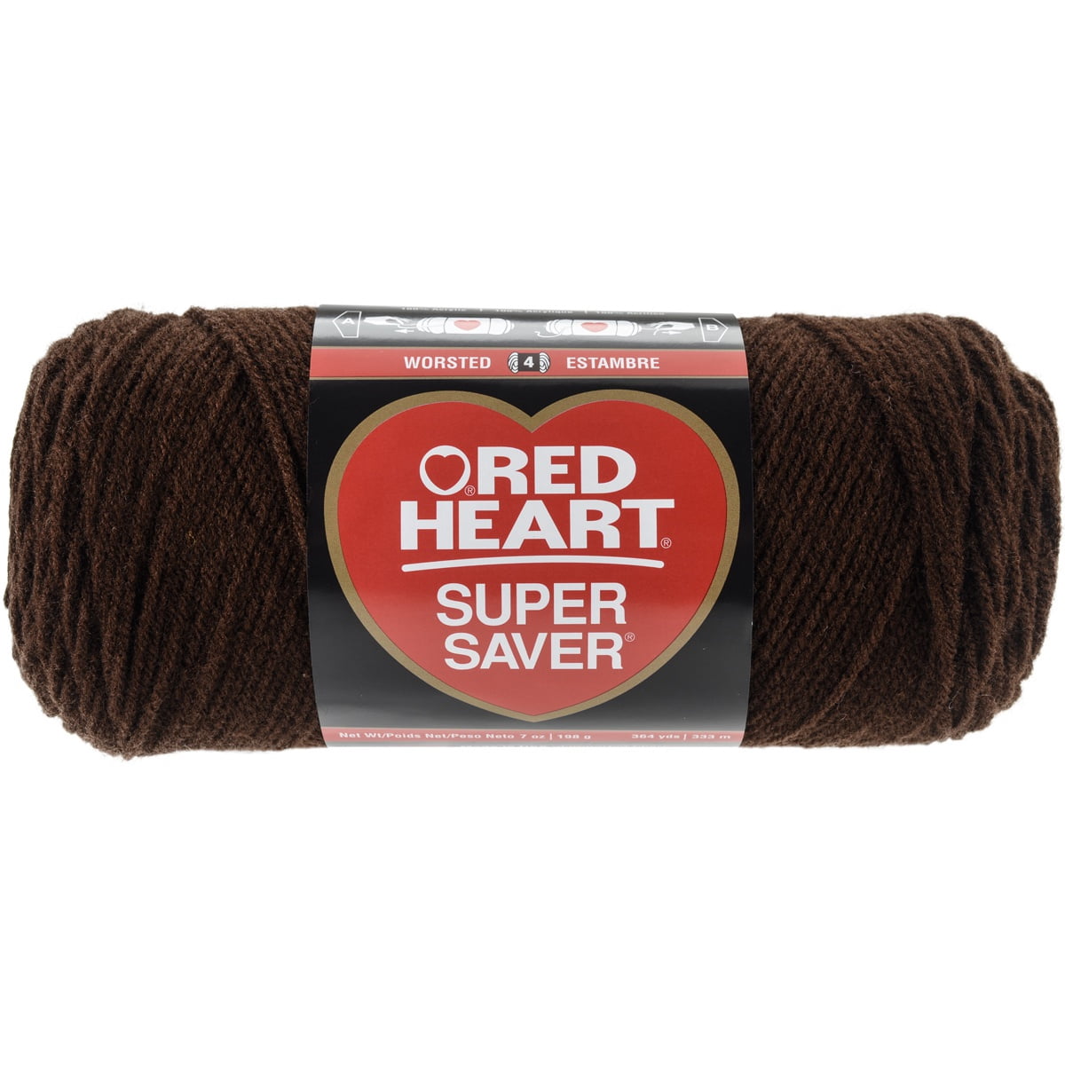 Multipack of 6 - Red Heart Super Saver Yarn-Coffee