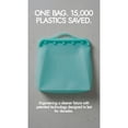 thumbnail image 7 of ITPCINC Reusable Silicone Food Storage Bags, 1 Gallon Leakproof Freezer & Microwave Safe Reusable Bags, BPA-Free Stand-Up Silicone Bags, Light Blue, 1-Pack, 7 of 7