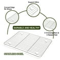 thumbnail image 4 of Aspire Cooling Rack 2 Pack, Stainless Steel Baking Racks for Cooking Baking Roasting Grilling-9.6" x 7.4" 2PACK, 4 of 7