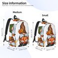 thumbnail image 3 of Picia Gnomes In Autumn Printed Canvas Daypack - Stylish and Durable Vintage Compact Backpack - Class, Work, Travel, or Laptop Bookbag,Organized Compartments-Medium, 3 of 6