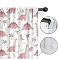 thumbnail image 4 of Blackout Kids Curtains,Pink Dinosaur and Bird Pattern Childrens Insulated Curtains Set Of 2,Bedroom Essentials,Toddler Room Decor 42"x54", 4 of 5