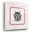 thumbnail image 2 of Epic Art 'Ladybug Stamp Bright by Courtney Prahl, Acrylic Glass Wall Art, 24"x24", 2 of 8