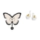 thumbnail image 1 of Reloj De Pared Acrílico Con Forma De Mariposa, Sin Tictac, Decorativo Para Oficina, Comedor, Habitación Infantil, Estilo Granja, Figuras De Cisne, Adorno De Mesa, Artesanías, Decoración De, 1 of 8