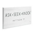 thumbnail image 3 of Stupell Industries Ask Seek Knock Minimal Religious Scripture Verse Graphic Art Unframed Art Print Wall Art, Design by Jaxn Blvd., 3 of 5