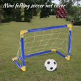 thumbnail image 3 of Mini balón de fútbol plegable para interior, portería con red y bomba, juego de deporte para niños al aire libre, juguete para el hogar, regalo de cumpleaños para niños de plástico, 3 of 4