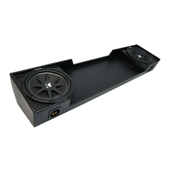 88-98 Chevy Silverado Ext Truck Kicker Comp C12 Dual 12 Rhino Coated Sub Box