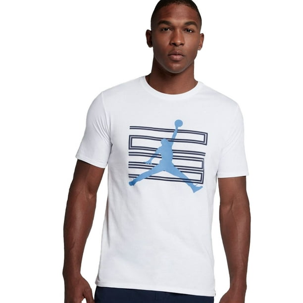 Jordan Men S Retro 11 Jsw 23 T Shirt White University Blue Walmart Com