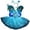 Blue, variant on Toddler Girls Sleeveless Floral Dress with Carnival Outfit for Stage Show Kindergarten Play Kids Dresses for Girls 2-3 Years