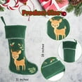 thumbnail image 3 of 4pcs Woodland Animal Christmas Stockings, 18 Inches Woodland Animal Fox Hedgehog Elk Raccoon Christmas Stocking Felt Xmas Holiday Stocking for Fireplace Christmas Holiday Party Decor Gift, 3 of 8