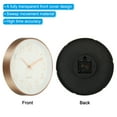 thumbnail image 4 of Uxcell 10" Wall Clock Battery Operated Silent Non Ticking Round Clock, White/Rose Gold 2Pack, 4 of 6