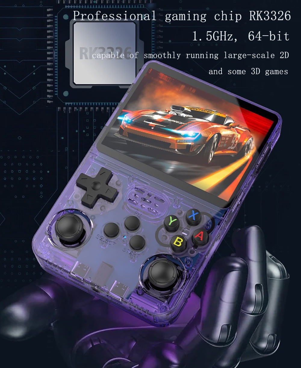 Salange R36S Open Source Handheld Game Console, GBA Dual Joystick