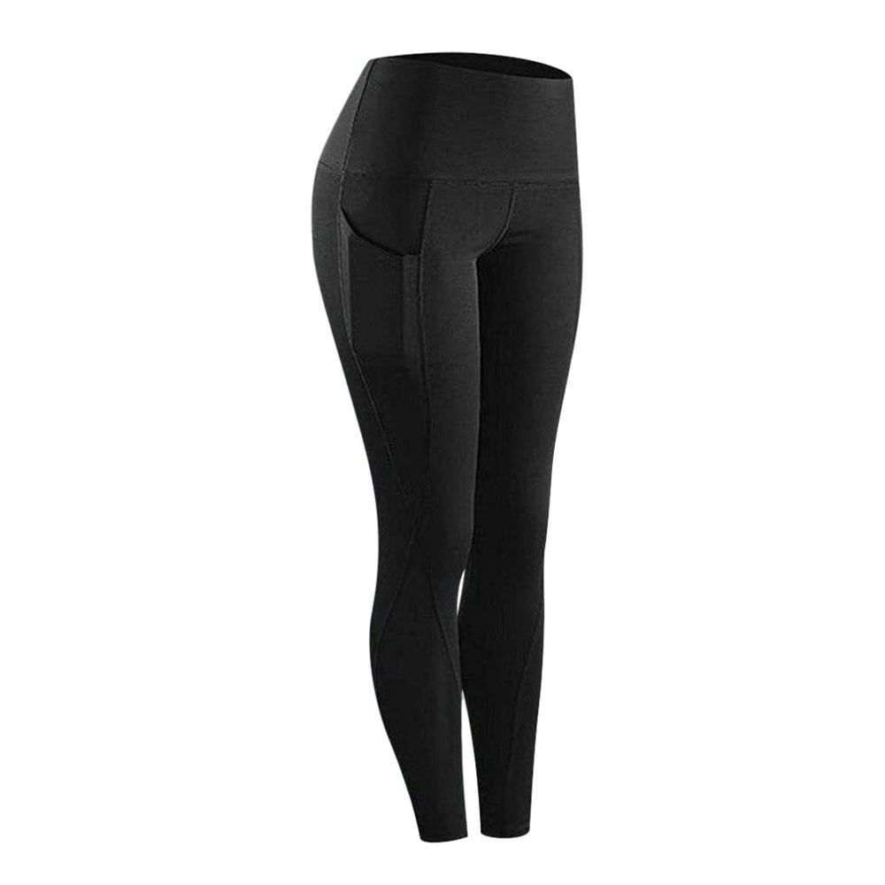 Women Workout Out Pocket Leggings Fitness Sports Running Yoga Athletic Pants Walmart