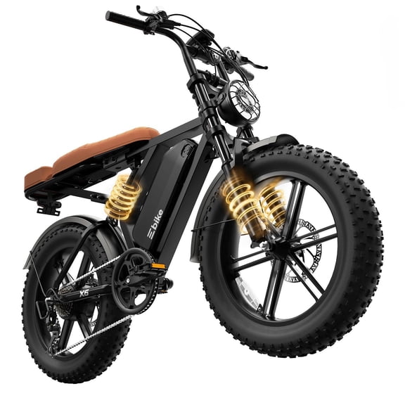 Electric Bike for Adults (Age 18 ), 20"x4.0 Fat Tire E-Mountain Bike, 749W Motor, 48V 15Ah Battery, 27.9 MPH, 60 Miles Range, UL2849
