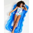 thumbnail image 5 of Justice Mesh Lounger Pool Float -  with its comfortable, supportive design and integrated handles, you can enjoy the water for hours. Blue, Ages 6+, Unisex, 5 of 6
