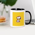 thumbnail image 3 of CafePress - Peanuts Flair Snoopy - 11 oz Ceramic Mug - Novelty Coffee Tea Cup, 3 of 4