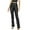 Black, variant on XFLWAM High Waist Stacked Pants for Women Faux Leather Ruffle Ruched Pleated Leggings Y2k Pleated Sexy Trousers Streetwear Black XL