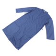 thumbnail image 4 of Mens Soft Robe Navy Blue Men Robe All Season Water Absorbent Bathrobe for Household, 4 of 12