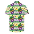 thumbnail image 4 of Camisas de Manga Larga para Hombres, Botón de Impresión Blusa de Cuello, Camisa de Poliéster de Moda Casual, 4 of 9