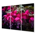 thumbnail image 2 of Designart "Vivid Fuchsia Blooms Nature s Splendor II" Floral Metal Wall Decor Set, 2 of 5
