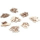 thumbnail image 2 of 400 Uds. De chips de corazón huecos de madera, rodajas de madera decorativas, manualidades para fiesta de boda, 2 of 5