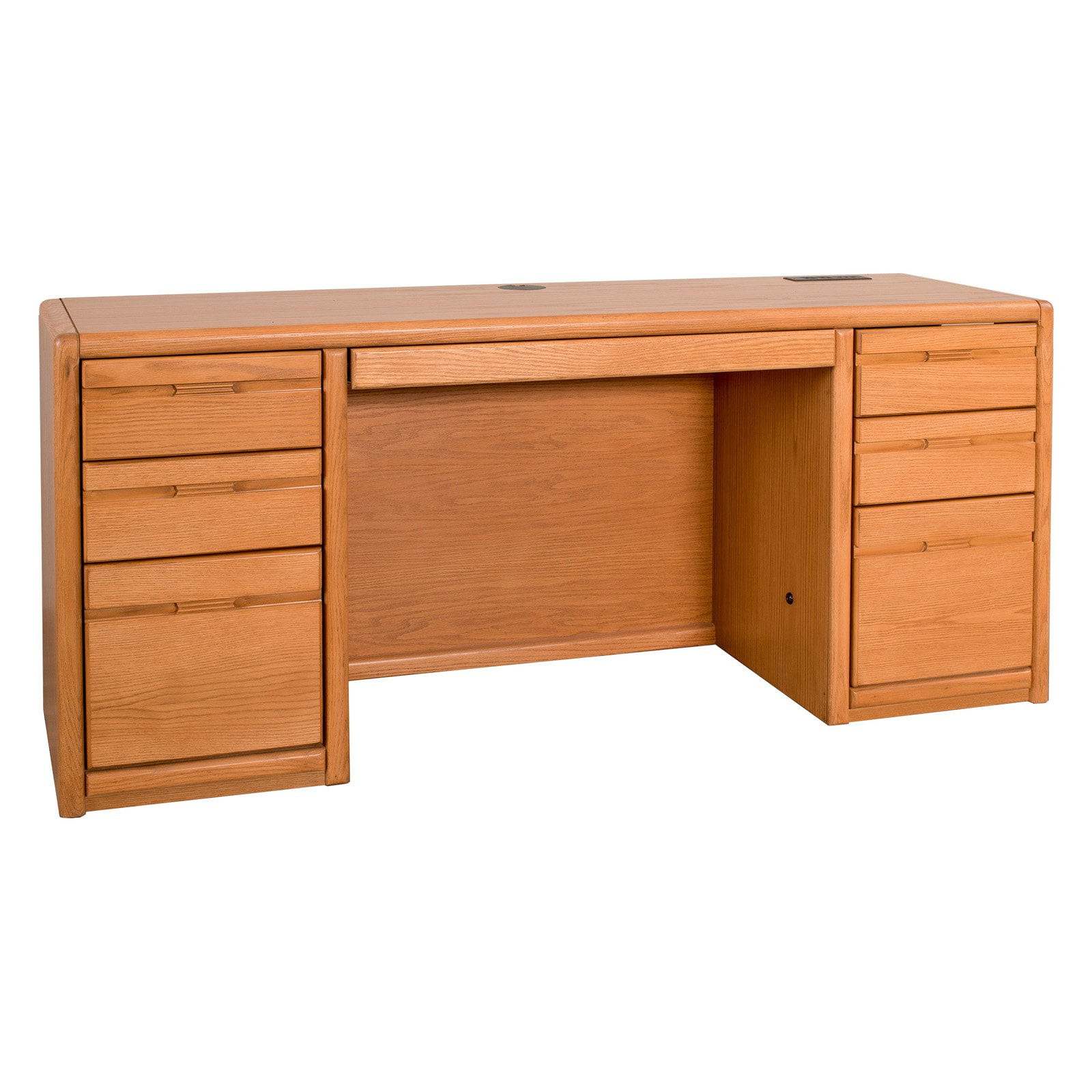 Martin Furniture Contemporary Kneehole Computer Credenza