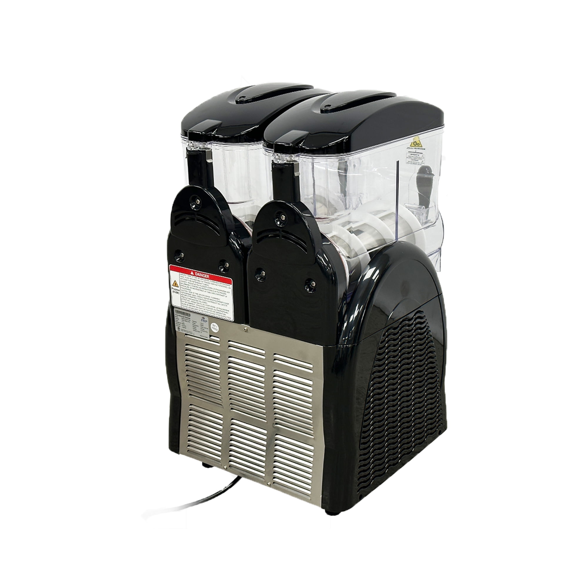 Commercial Slushy Machine, 12Lx2 Tank Slushie Machine, 850W Frozen Drink Maker, Margarita Making Machine, 18.5x20.2x31.8 inch