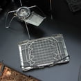 thumbnail image 3 of Parrilla de barbacoa Estufa portátil Grill Net Mini Horno plegable Grill Rack Barbacoa Soporte para hornear tostadas Soporte de calefacción Herramientas de cocina para barbacoa al aire libre Romacci  Parrilla de barbacoa, 3 of 7