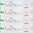 thumbnail image 4 of Outdoor Waterproof Oxford Cloth Family Camping Bell Tent Luxury Glamping Retreat Diameter 4M (13.1FT), 4 of 4