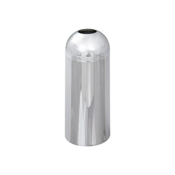Reflections By Safco Open Top Dome Receptacle - Trash can - 15 gal - steel - chrome