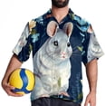 thumbnail image 4 of Tmall Men's Casual Hawaiian Shirt Printed Button Down Short Sleeve Summer Beach Shirts Unisex, 4 of 6