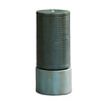 thumbnail image 6 of Sumdeal Modern Industrial Style 44" Tall Green Ribbed Concrete Cylinder Water Fountain & Bird Feeder,Green Base, 6 of 6