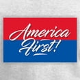 thumbnail image 3 of CafePress - America First Long Sleeve T Shirt - Women's Long Sleeve Graphic Casual T-Shirt, 3 of 4