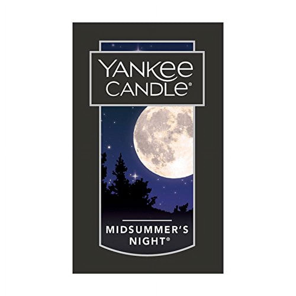 Yankee Candle Midsummer's Night Vent Stick, 4 Bastoncini Profumati Per Auto, Fragranza Maschile Legnosa, Neutralizza Odori