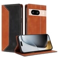 thumbnail image 2 of Phone Case for Google Pixel 8 FOXDOCK Premium Leather,Creative Dual-Color Cover with Card Slot,Shockproof, 2 of 7