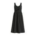 thumbnail image 4 of Free Assembly Women's Ruched Cutout Cotton Midi Dress, XS-XXL, 4 of 4