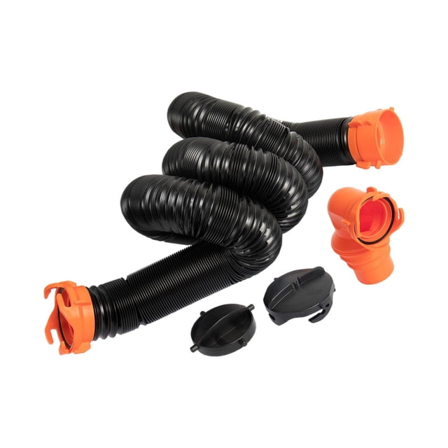 Conjunto de manguera de alcantarillado para vehículos recreativos Yotijar Codo giratorio de manguera 6m yotijar Codo giratorio de manguera