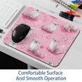 thumbnail image 6 of PhooArto Comfortable Mouse Pad Pink Sea Otter Pattern Desktop Mousepad , 21 x 25 cm Mouse Mat, Non-Slip Rubber Base, Improves Speed and Precision, 6 of 7