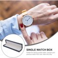 thumbnail image 2 of PU Leather Rectangle Bracelet Storage Organizer Watch Gift Box Watch Case, 2 of 9