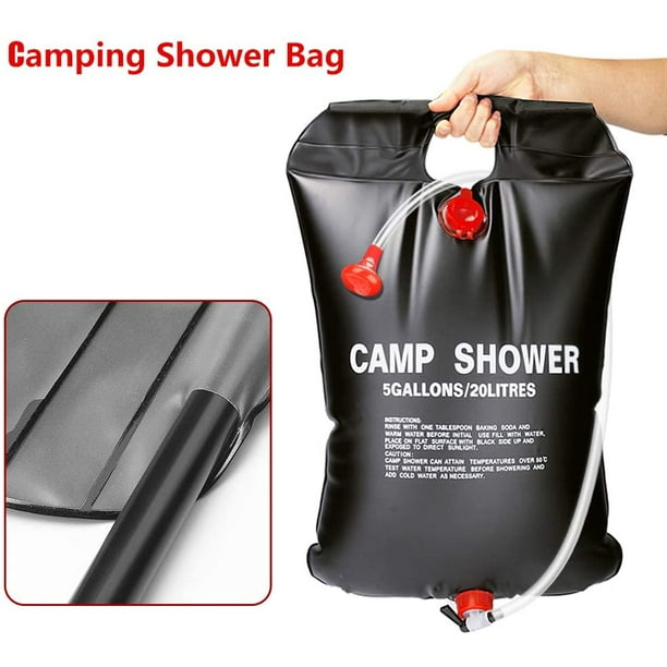 Set de 2x douches solaires mobiles camping / camping 20 litres - Douche